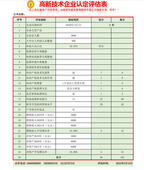 高新技术企业认定评估表2022